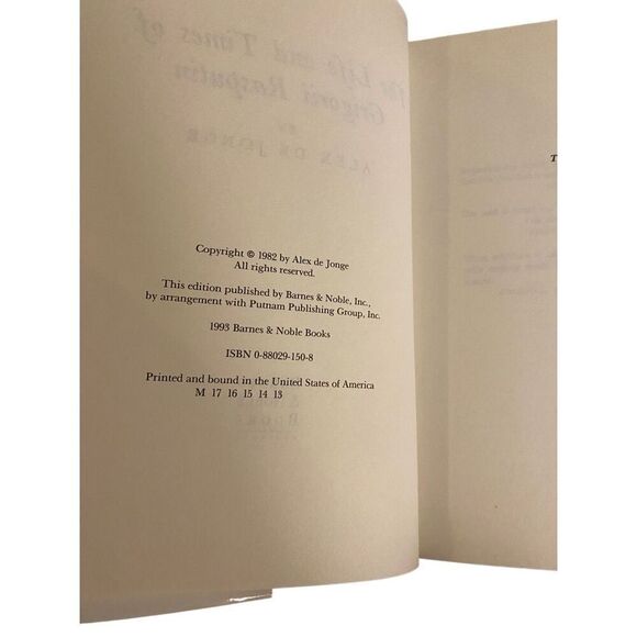 The Life And Times Of Grigorii Rasputin By Alex DeJonge Hardcover Book 1997 Nove - Picture 5 of 10